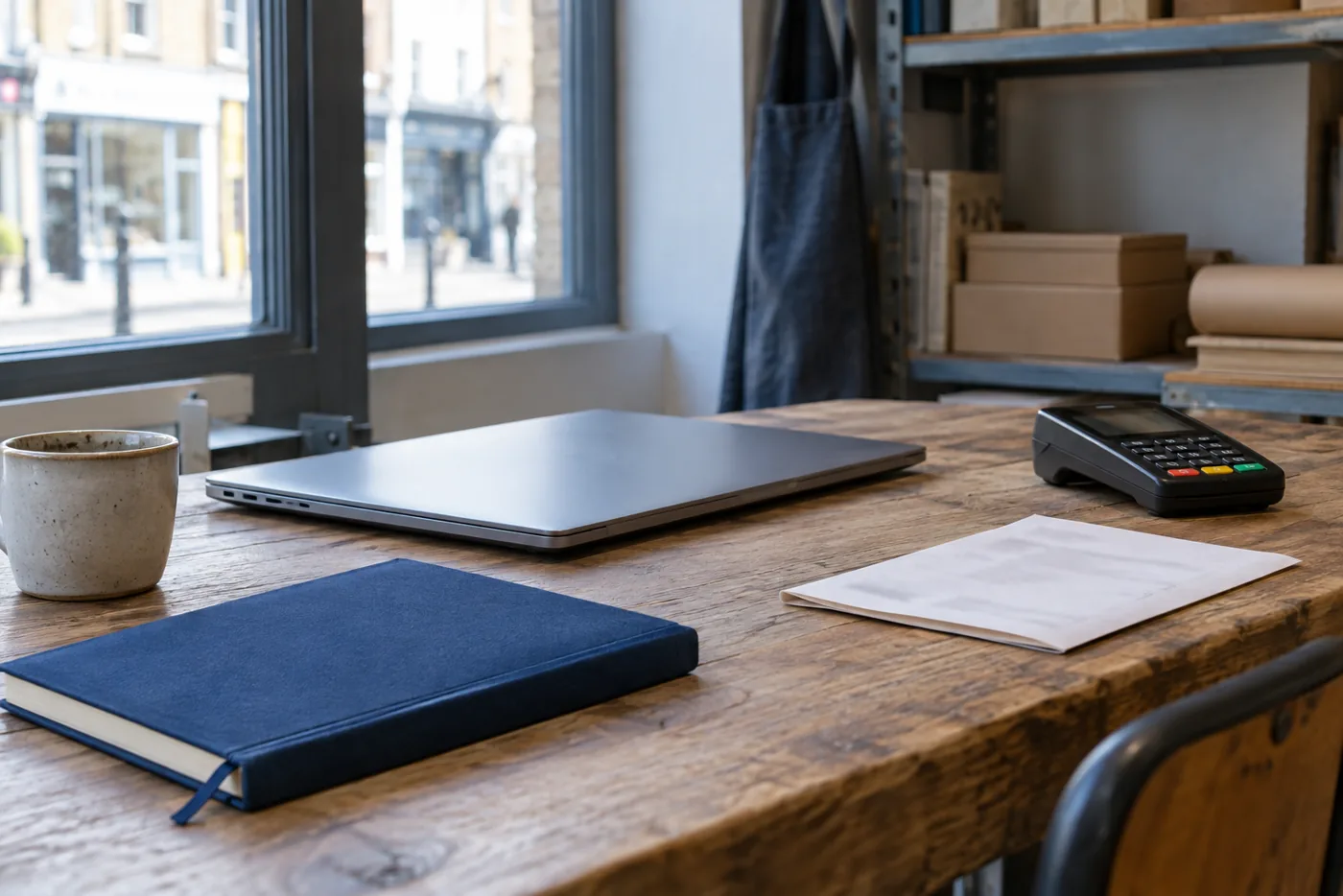 Professional workspace prepared for day-to-day business operations
