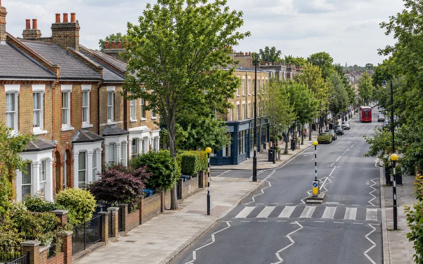Street scene in South West London
